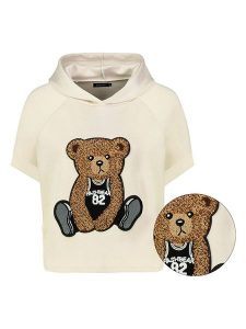Sublevel Bluza w kolorze kremowym rozmiar: L. Brązowe bluzy Sublevel, l, z aplikacjami, z kapturem. Za 153,71 zł.