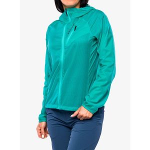 Kurtka przeciwwiatrowa damska Black Diamond Distance Wind Shell. Zielone kurtki Black Diamond, bez wzorów, bez kaptura. Za 377,99 zł.