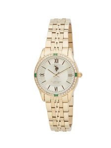 U.S. Polo Assn. Zegarek kwarcowy w kolorze złotym rozmiar: onesize. Żółte, analogowe zegarki U.S. Polo Assn. Za 301,95 zł.