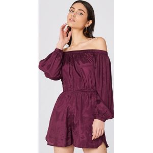 NA-KD Boho Kombinezon z odkrytymi ramionami - Purple. Kombinezony marki NA-KD Boho. W wyprzedaży za 27,88 zł.