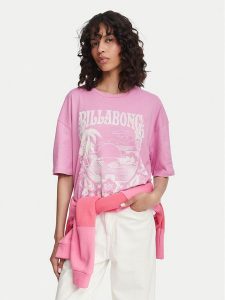 Billabong T-Shirt Sweet Ride EBJZT00408 Różowy Oversize. Czerwone t-shirty Billabong, xs, bez wzorów, z bawełny, bez kołnierzyka, bez ramiączek. Za 159,99 zł.