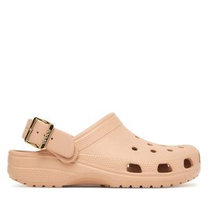 Klapki Crocs. Czerwone klapki Crocs, bez wzorów, bez obcasa. Za 259,99 zł.