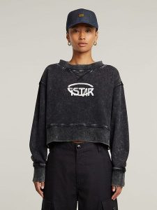 G-Star Bluza w kolorze antracytowym rozmiar: L. Czarne bluzy G-Star, l, bez wzorów, z bawełny, bez kaptura. Za 166,88 zł.