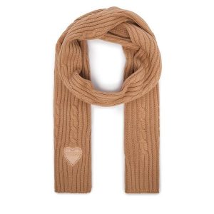 Szalik Guess. Brązowe szaliki Guess, z aplikacjami. Za 134,99 zł.
