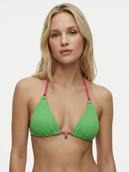 Banana Moon Góra od bikini Braro Scrunchym JAA47 Zielony. Zielone bikini Banana Moon, bez wzorów, z syntetyku. Za 199,99 zł.