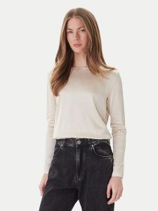 ViCOLO Bluzka TF0244 Écru Regular Fit. Bluzki ViCOLO, l, bez wzorów, z wiskozy, bez kołnierzyka, bez ramiączek. Za 219,99 zł.