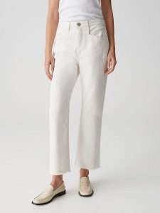 OPUS Dżinsy "Lani" - Regular fit - w kolorze białym rozmiar: 34/L26. Białe jeansy Opus, bez wzorów, z podwyższonym stanem. Za 173,99 zł.