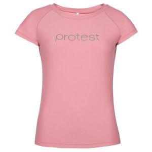 Koszulka z filtrem UV damska Protest PRTKILDA, rashguard. Czerwone bluzki Protest, xl, bez wzorów, sportowe, bez kołnierzyka, bez ramiączek. Za 198,50 zł.
