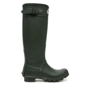 Kalosze Barbour. Zielone kalosze Barbour, bez wzorów. Za 449,99 zł.