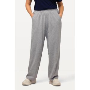 Damskie Spodnie dresowe prosty krój gumka w pasie. Szare spodnie dresowe Ulla Popken, plus size, bez wzorów, z bawełny. Za 143,99 zł.