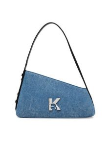 Karl Lagerfeld Jeans Torebka A3W30238 Niebieski. Niebieskie torebki klasyczne Karl Lagerfeld Jeans, bez wzorów, z jeansu, bez dodatków. Za 549,99 zł.