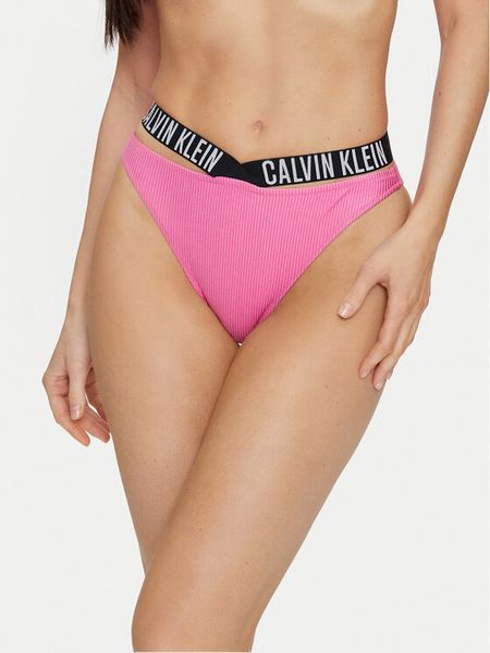 Calvin Klein Swimwear Dół od bikini KW0KW02391 Różowy. Czerwone bikini Calvin Klein Swimwear, bez wzorów, z syntetyku. Za 169,99 zł.