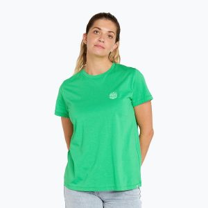 Koszulka damska Rip Curl Re-Entry Crew. Zielone koszulki sportowe RIPCURL, bez wzorów, bez ramiączek. Za 99,99 zł.