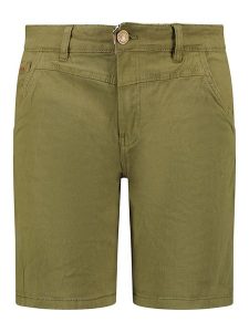 Geographical Norway Szorty "Paxton" w kolorze khaki rozmiar: XXL. Brązowe szorty Geographical Norway, z aplikacjami, ze skóry, klasyczne. Za 48,28 zł.