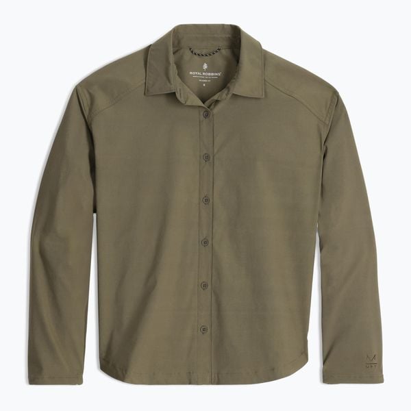 Koszula damska Royal Robbins Wilder. Zielone koszule ROYAL ROBBINS, bez wzorów, bez kołnierzyka, bez ramiączek. Za 349,99 zł.