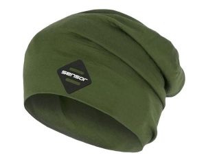SENSOR Czapka MERINO ACTIVE safari-L. Zielone czapki Sensor, bez wzorów, z materiału. Za 129,95 zł.