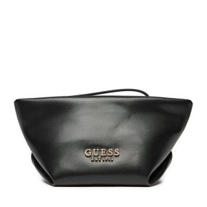Kosmetyczka Guess. Czarne kosmetyczki Guess, z aplikacjami. Za 169,99 zł.