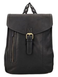 HIDE & STITCHES Skórzany plecak w kolorze czarnym - 25 x 32 x 12 cm rozmiar: onesize. Czarne plecaki HIDE & STITCHES. Za 252,99 zł.