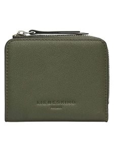 Liebeskind Berlin Skórzany portfel "Tina" w kolorze khaki - 11 x 9 x 2 cm rozmiar: onesize. Brązowe portfele Liebeskind Berlin, bez wzorów, z materiału. Za 174,95 zł.