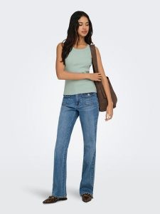 ONLY Top w kolorze miętowym rozmiar: M. Zielone topy ONLY, m, bez wzorów, bez kołnierzyka, bez ramiączek. Za 43,99 zł.