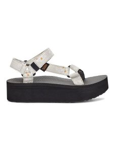 Teva Sandały "Universal" w kolorze jasnoszarym rozmiar: 37. Szare sandały Teva, bez wzorów, z otwartym noskiem, bez obcasa, bez zapięcia. Za 65,23 zł.