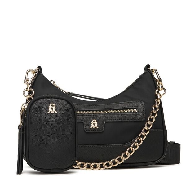 Torebka Steve Madden. Czarne torebki klasyczne Steve Madden, bez wzorów, bez dodatków. Za 349,99 zł.