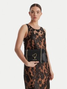 LOVE MOSCHINO Torebka JC4138PP1OLQ0000 Czarny. Czarne torebki klasyczne LOVE MOSCHINO, bez wzorów, ze skóry, bez dodatków. Za 693,99 zł.