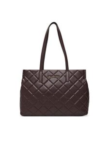 Valentino Torebka Ocarina VBS3KK10R Brązowy. Brązowe shopper bag Valentino, bez wzorów, ze skóry, bez dodatków. Za 699,99 zł.