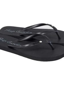 Rip Curl Japonki w kolorze czarnym rozmiar: 37. Czarne klapki Rip Curl, bez wzorów, z otwartym noskiem, bez obcasa. Za 43,88 zł.