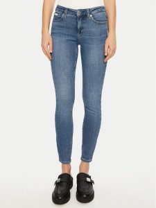 Calvin Klein Jeans Jeansy J20J224488 Niebieski Skinny Fit. Niebieskie jeansy Calvin Klein Jeans, bez wzorów, z bawełny. Za 259,99 zł.