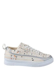 Streetfly Sneakersy w kolorze kremowym ze wzorem rozmiar: 40. Brązowe trampki Streetfly, bez wzorów, bez zapięcia. Za 162,49 zł.