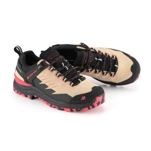 Buty trekkingowe niskie damskie Alpine Pro Zereme Vibram. Brązowe buty trekkingowe Alpine Pro, bez zapięcia. W wyprzedaży za 399,00 zł.