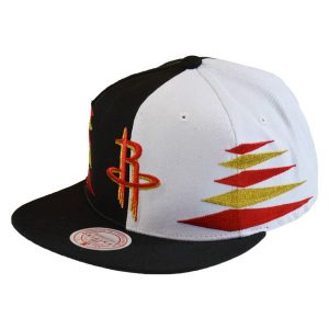 Czapka z daszkiem Mitchell & Ness NBA Diamond Cut Houston Rockets-HROYYPPPBKWH. Białe czapki MITCHELL & NESS, bez wzorów, sportowe. Za 89,00 zł.