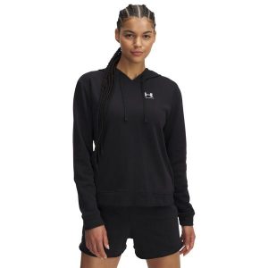 Bluza damska z kapturem Under Armour Rival Terry. Białe bluzy Under Armour, bez wzorów, z kapturem. Za 276,60 zł.