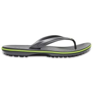 Japonki plażowe dla dorosłych Crocs Crocband Flip. Niebieskie klapki Crocs, bez wzorów, bez obcasa. Za 205,31 zł.
