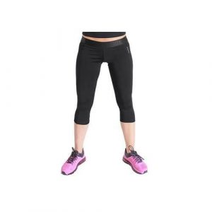 Spodnie sportowe damskie Reebok Wor Capri. Czarne spodnie dresowe Reebok, l, bez wzorów. Za 117,00 zł.