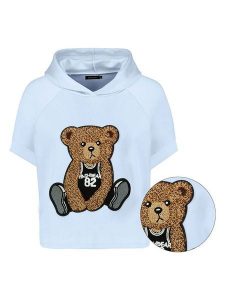 Sublevel Bluza w kolorze błękitnym rozmiar: XL. Niebieskie bluzy Sublevel, xl, z aplikacjami, z kapturem. Za 136,78 zł.