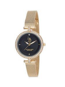 U.S. Polo Assn. Zegarek kwarcowy w kolorze złoto-czarnym rozmiar: onesize. Czarne, analogowe zegarki U.S. Polo Assn. Za 227,85 zł.