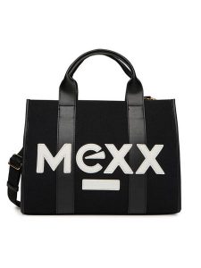 MEXX Torebka MEXX-A-001-07 Czarny. Czarne torebki klasyczne Mexx, bez wzorów, z materiału, bez dodatków. Za 159,99 zł.