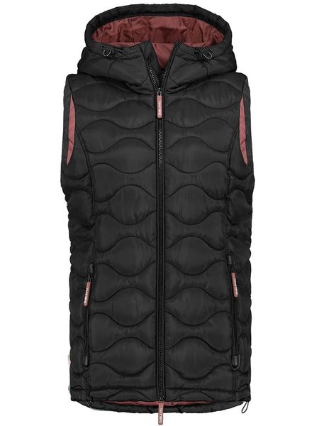 Sublevel Kamizelka pikowana w kolorze czarnym rozmiar: M. Czarne kamizelki Sublevel, m, bez wzorów, bez kołnierzyka, bez ramiączek, bez kaptura. Za 218,57 zł.