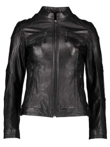 Apple of Eden Skórzana kurtka w kolorze czarnym rozmiar: 44. Czarne kurtki Apple of Eden, bez wzorów, ze skóry, bez kaptura. Za 521,99 zł.