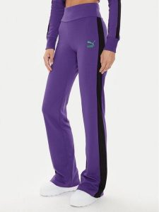 Puma Spodnie dresowe DUA LIPA 536629 Fioletowy Slim Fit. Fioletowe spodnie dresowe Puma, m, bez wzorów, z dresówki. Za 219,99 zł.
