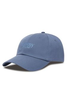 Tommy Jeans Czapka z daszkiem Script AW0AW17815 Szary. Szare czapki Tommy Jeans, bez wzorów, z bawełny. Za 129,99 zł.