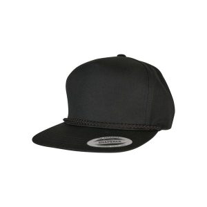 Czapka z popeliny Flexfit YP Clacssic. Czarne czapki FLEXFIT, bez wzorów, eleganckie. Za 68,15 zł.