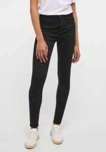 DAMSKIE SPODNIE JEANSOWE MUSTANG GEORGIA SUPER SKINNY DENIM BLACK 1013575 4000 940. Czarne rurki Mustang, z denimu. Za 229,99 zł.