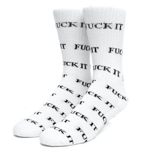 Skarpetki turystyczne HUF FK It. Białe skarpetki HUF, bez wzorów, z bawełny. Za 65,55 zł.