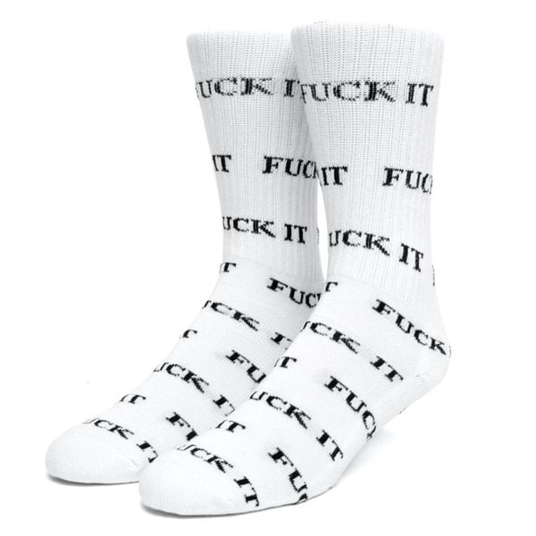 Skarpetki turystyczne HUF FK It. Białe skarpetki HUF, bez wzorów, z bawełny. Za 65,55 zł.