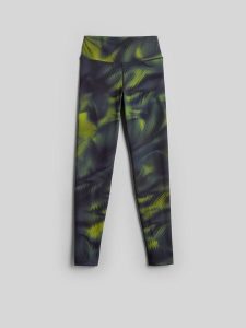 4F Legginsy treningowe szybkoschnące damskie - multikolor M. Legginsy 4f, bez wzorów, z podwyższonym stanem. Za 149,99 zł.