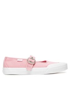 Vans Baleriny VN000CRRD3X1 Różowy. Czerwone balerinki Vans, bez wzorów, z materiału, bez obcasa, bez zapięcia. Za 199,99 zł.