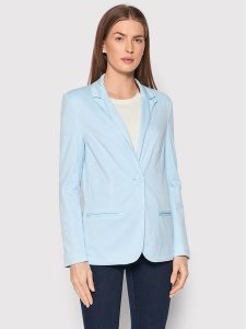 Brave Soul Marynarka LJK-TIFFANY Błękitny Regular Fit. Niebieskie marynarki i żakiety Brave Soul, bez wzorów, z wiskozy. Za 139,99 zł.